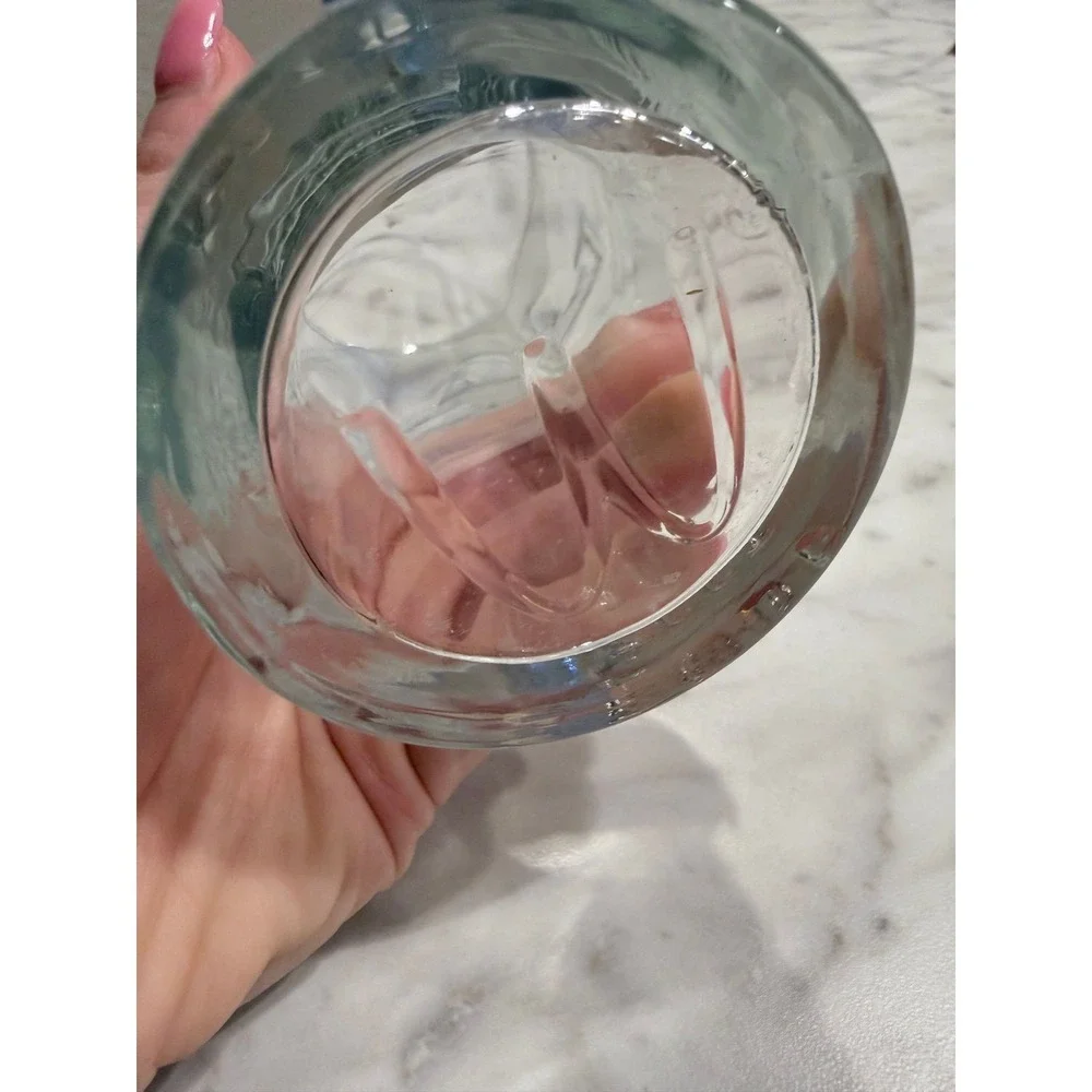 Vintage McDonald's Coca-Cola Glass 1992 Embossed Logo Clear Flared 6 Inch